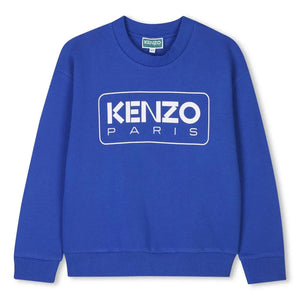 Kenzo Kid's Box Logo Crewneck Sweatshirt