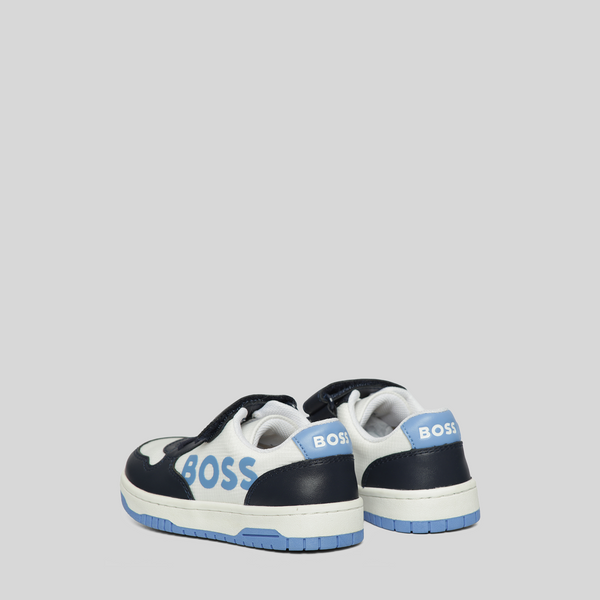 Hugo Boss Kids Side Logo Strap Sneakers