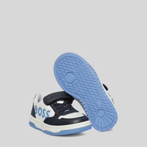 Hugo Boss Kids Side Logo Strap Sneakers