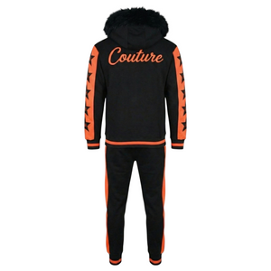 MDB Couture Men's M-Star Fur Hooded Sweatsuit