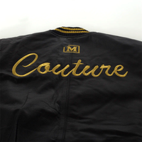 MDB Couture Women's Basket Weave Leather Jacket - Black