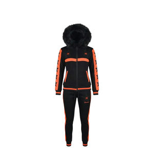 MDB Couture Women's M-Star Fur Hooded Sweatsuit