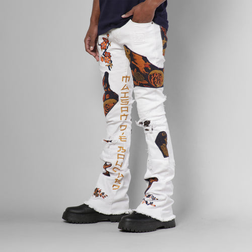 MDB Couture Men's Gallery Threads Stacked Jeans