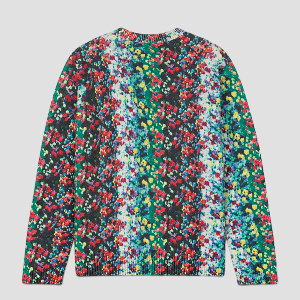 Kenzo Men's 'Blurred Flowers' Wool Jumper Sweater