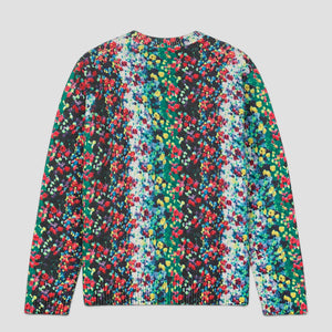 Kenzo Men's 'Blurred Flowers' Wool Jumper Sweater