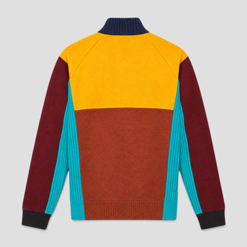 Kenzo Men's Color Block Wool Full-Zip Cardigan Sweater