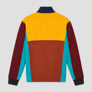 Kenzo Men's Color Block Wool Full-Zip Cardigan Sweater