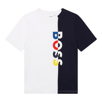 Hugo Boss Kids Split Multi-Color Logo T-Shirt