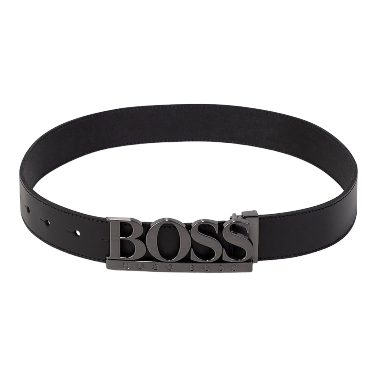 Hugo Boss Kids Leather Logo Belt