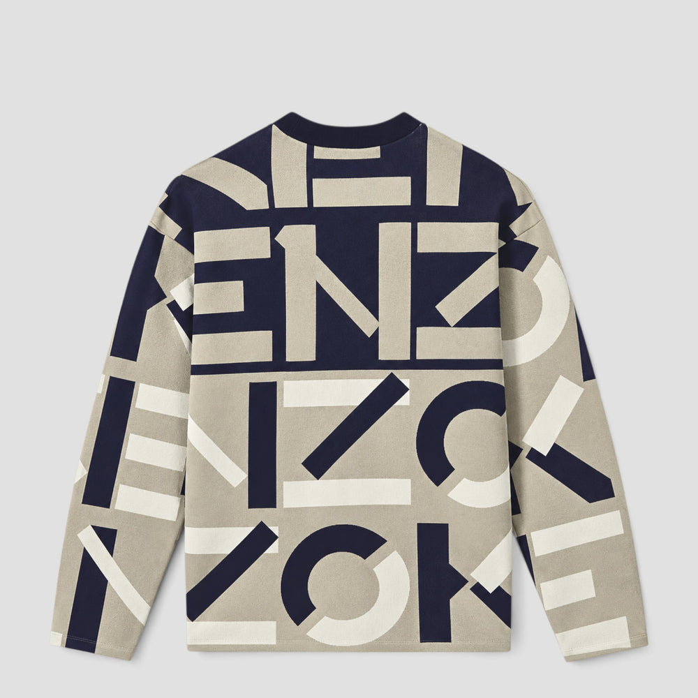 Kenzo Men's Jacquard Monogram Comfort Jumper Sweater