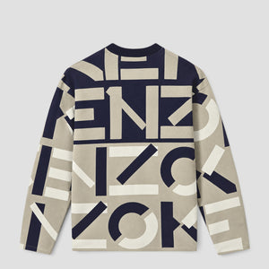 Kenzo Men's Jacquard Monogram Comfort Jumper Sweater