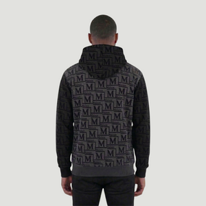MDB Couture Men's Colorblock Monogram Hoodie Sweatshirt