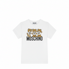 Moschino Kids Triple Teddy Bears Logo T-Shirt