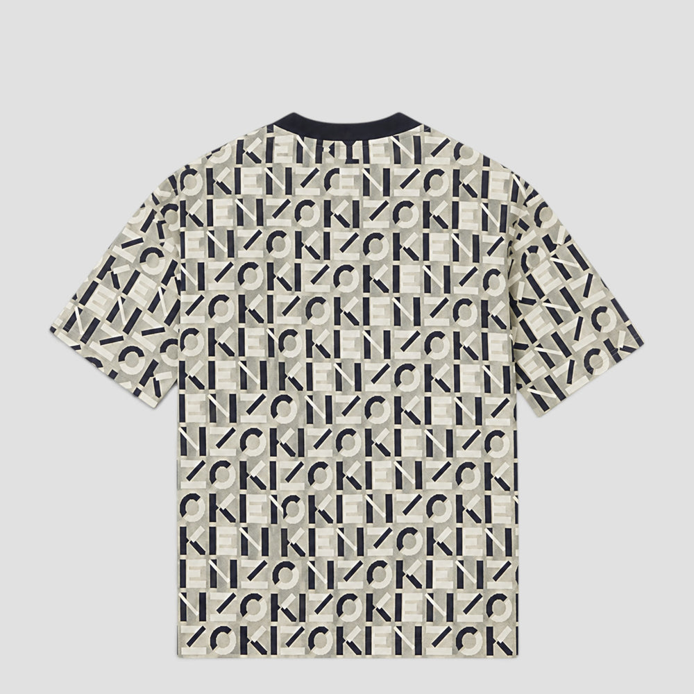 Kenzo Men's Monogram Oversized Short Sleeve Knit Sweater