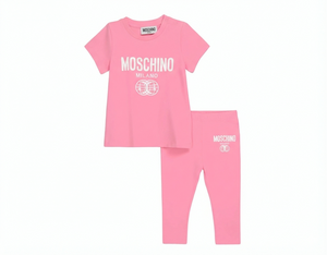 Moschino Kids Toddler's Double Smiley T-Shirt and Legging Set