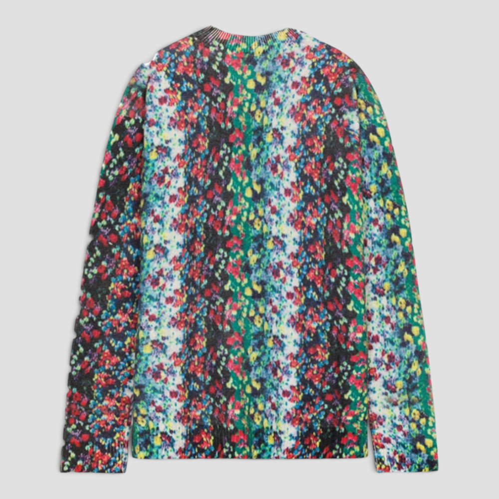 Kenzo Men's 'Blurred Flowers' Wool Jumper Sweater
