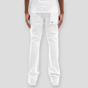 Hidden Treasures Distressed Flared Leg Jeans