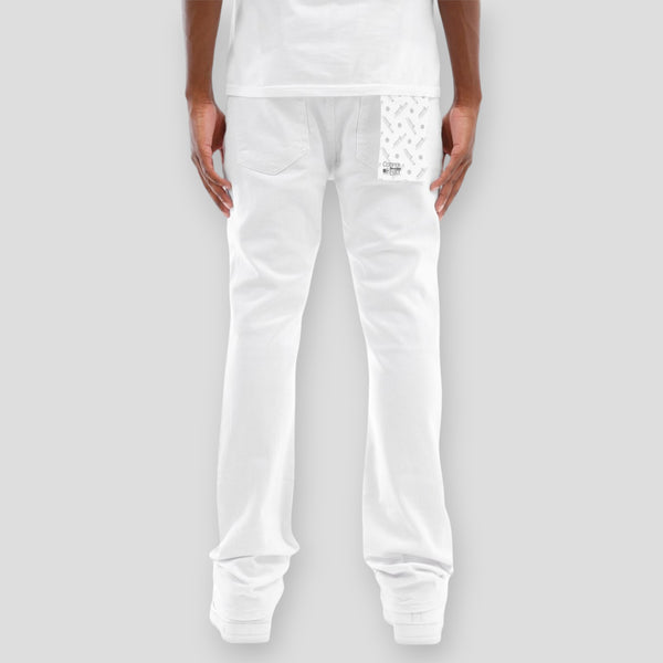 Hidden Treasures Distressed Flared Leg Jeans