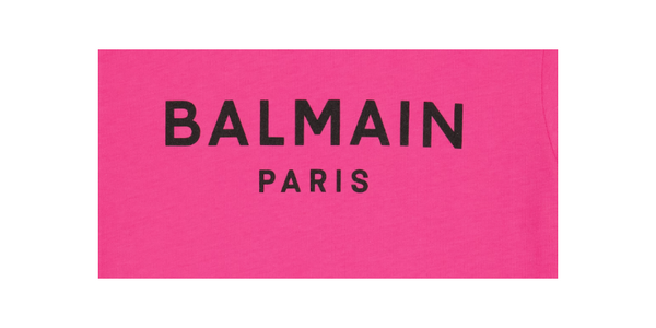 Balmain Kids Raised Logo T-Shirt