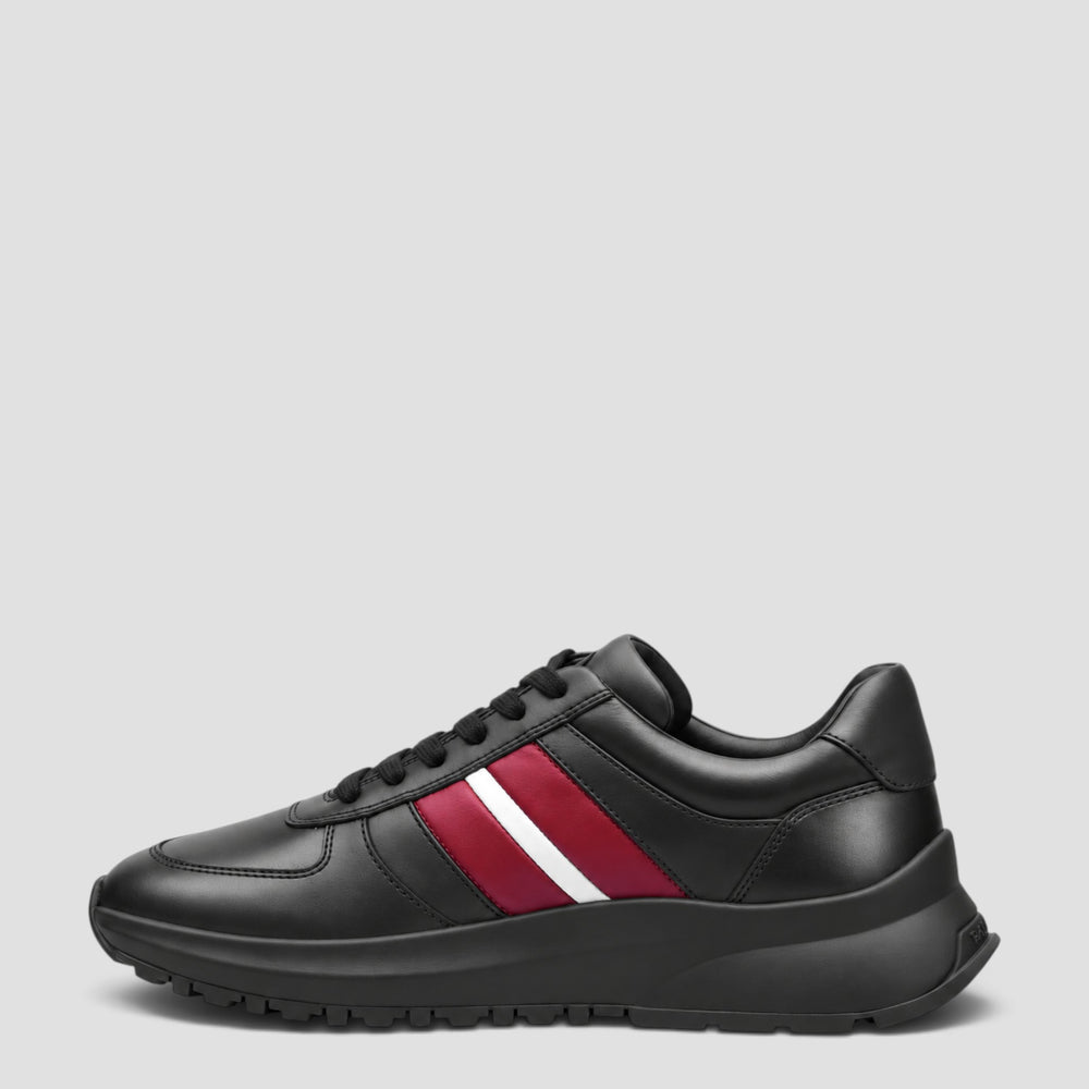 Bally Men's Darsyl Outline Sneakers in Black Leather