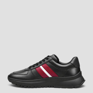Bally Men's Darsyl Outline Sneakers in Black Leather