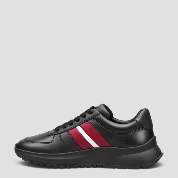 Bally Men's Darsyl Outline Sneakers in Black Leather