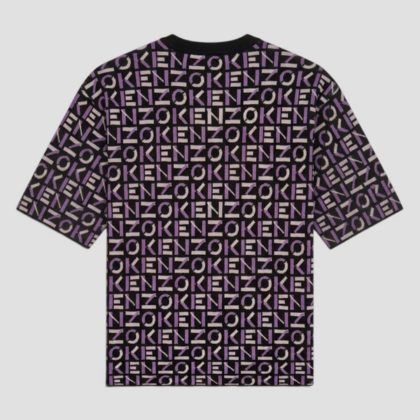 Kenzo Men's Oversize Monogram Short-Sleeve Jumper Shirt