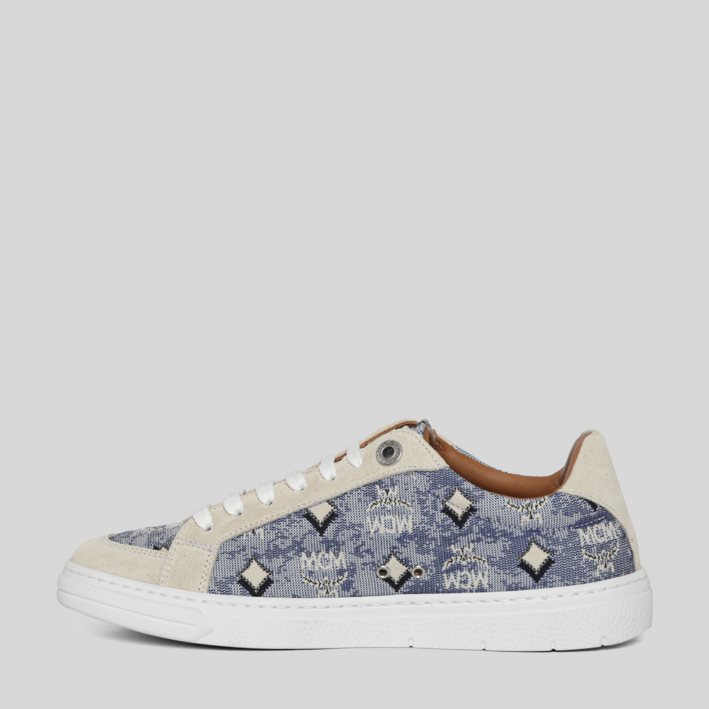MCM Women's Terrain Lo Sneakers in Vintage Jacquard Monogram