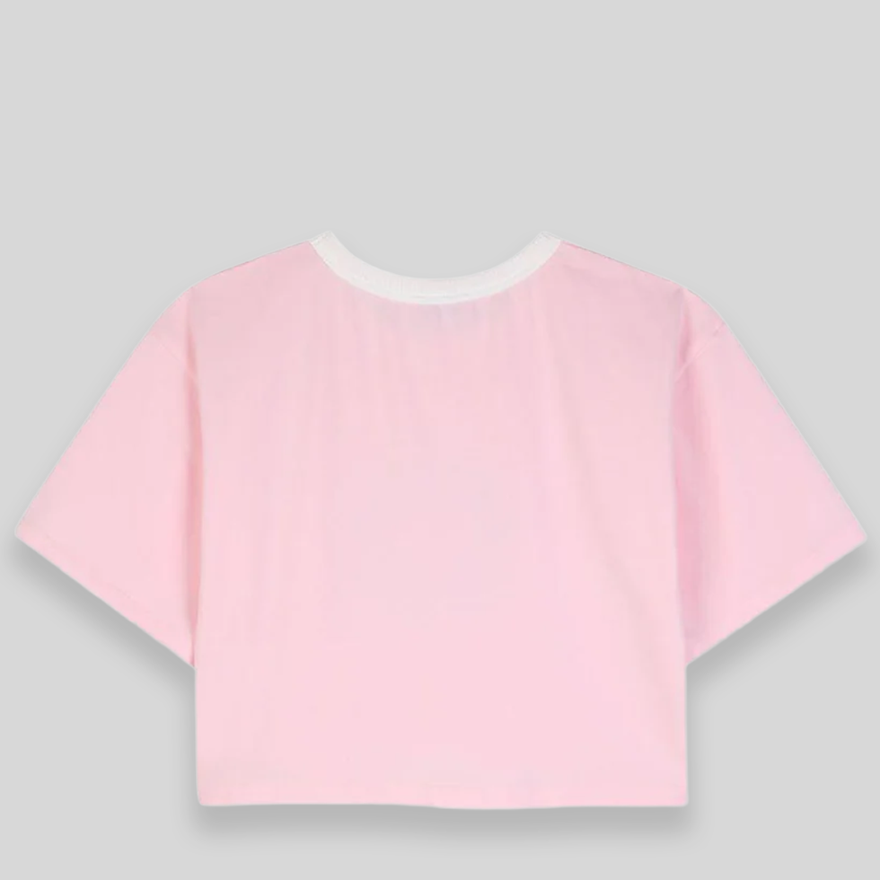 Kenzo Kids Flower Logo Cropped T-Shirt