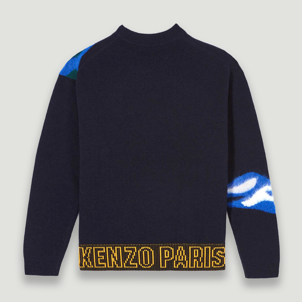 Kenzo Men's "Kenzo World" Knit Jumper Sweater