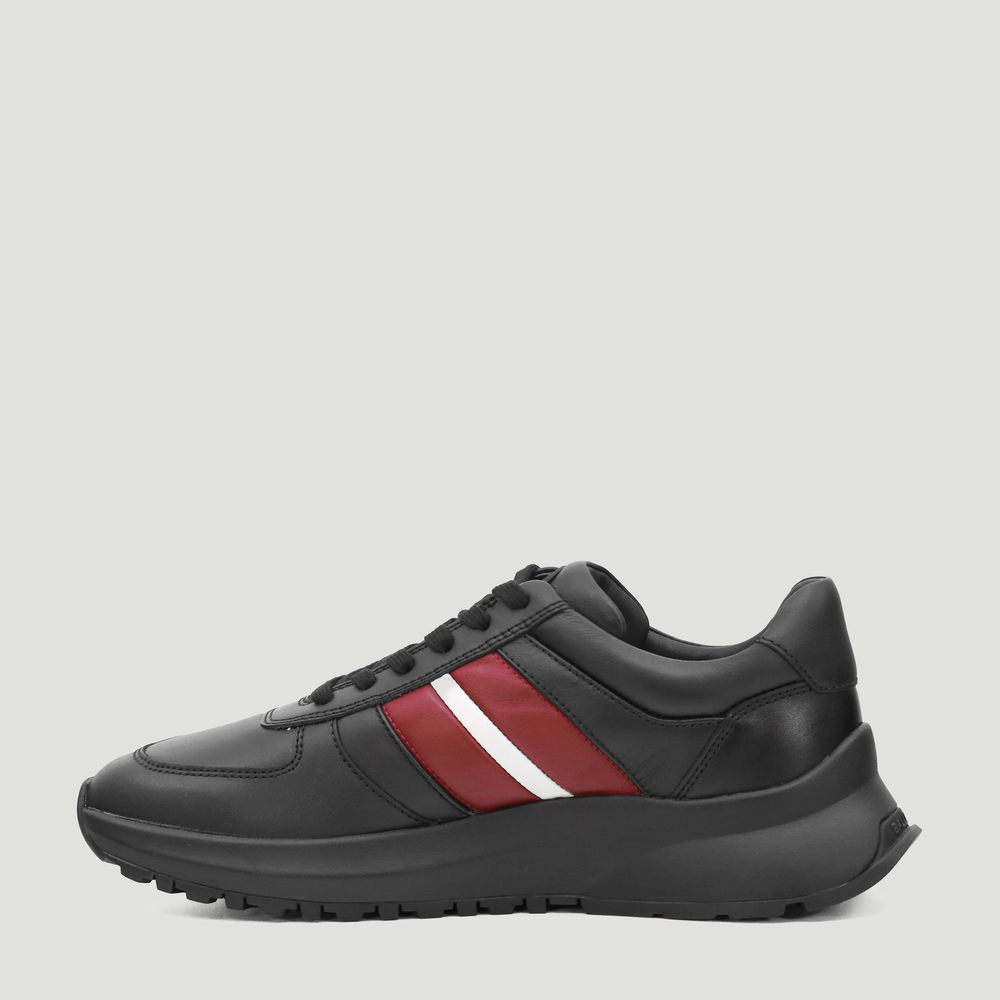Bally Men's Darsyl Outline Sneakers in Black Leather