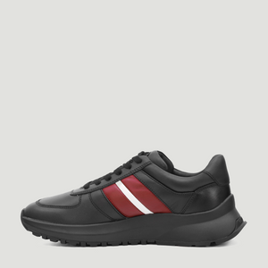 Bally Men's Darsyl Outline Sneakers in Black Leather