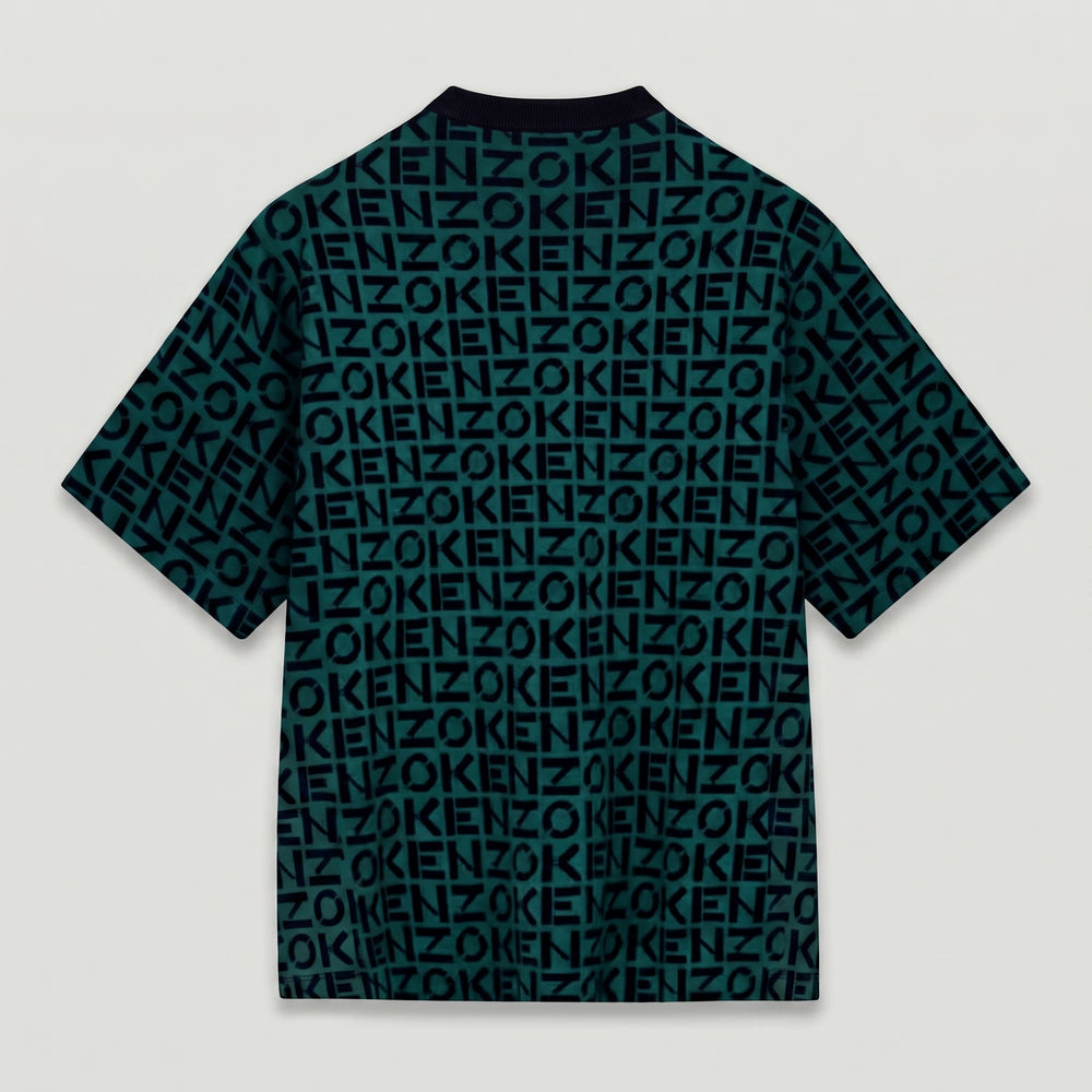 Kenzo Men's Sport Oversize Monogram Short Sleeve Jumper Sweater