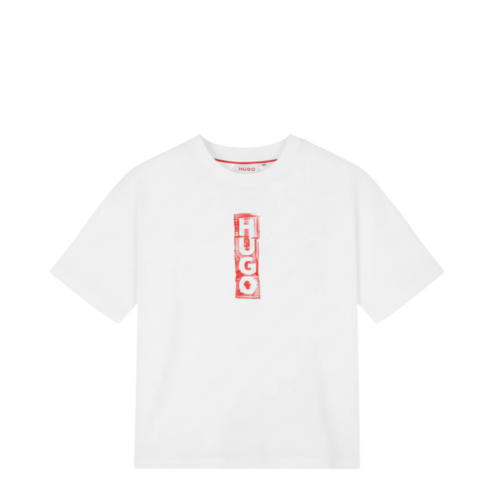 HUGO by Hugo Boss Kids Distressed Logo Oversize T-Shirt