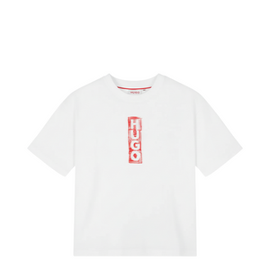 HUGO by Hugo Boss Kids Distressed Logo Oversize T-Shirt