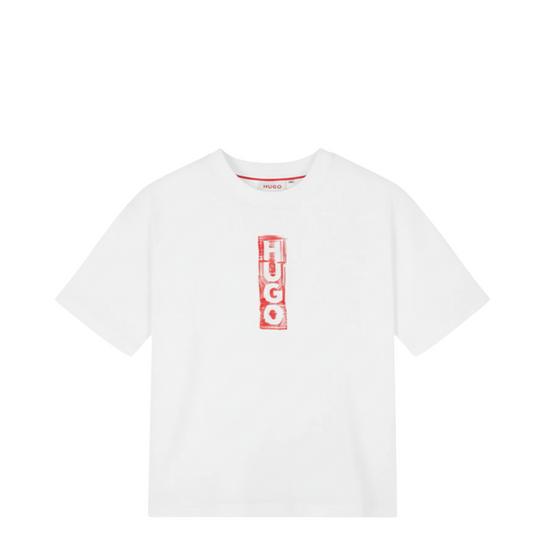 HUGO by Hugo Boss Kids Distressed Logo Oversize T-Shirt