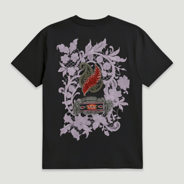 Blanc Kanvas 'Jacobean Paisley' Oversized T-Shirt