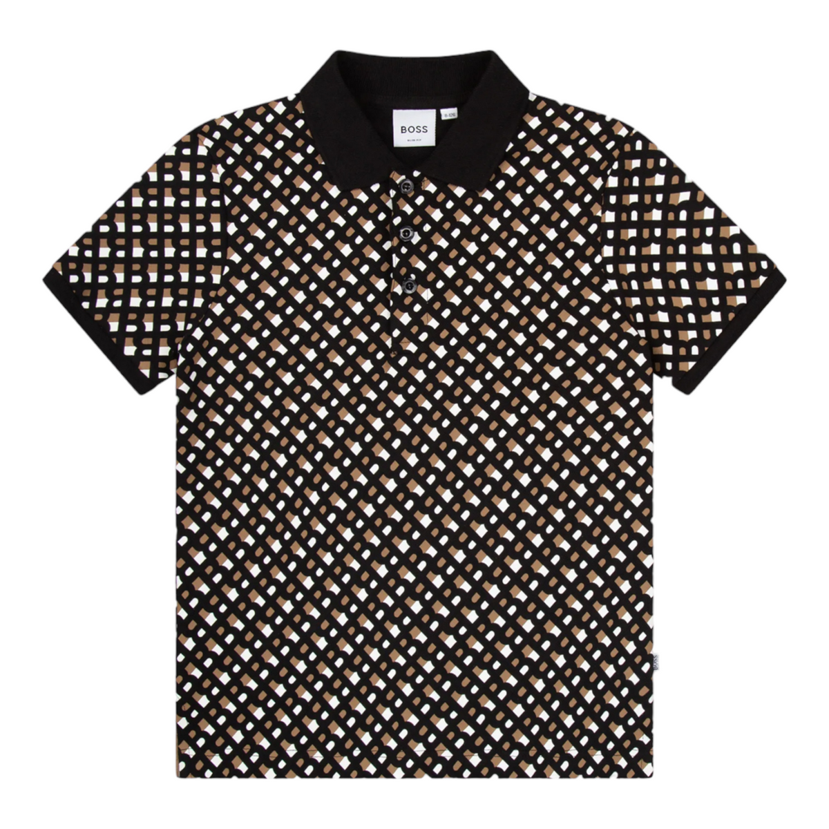 Hugo Boss Kids Monogram Print Polo