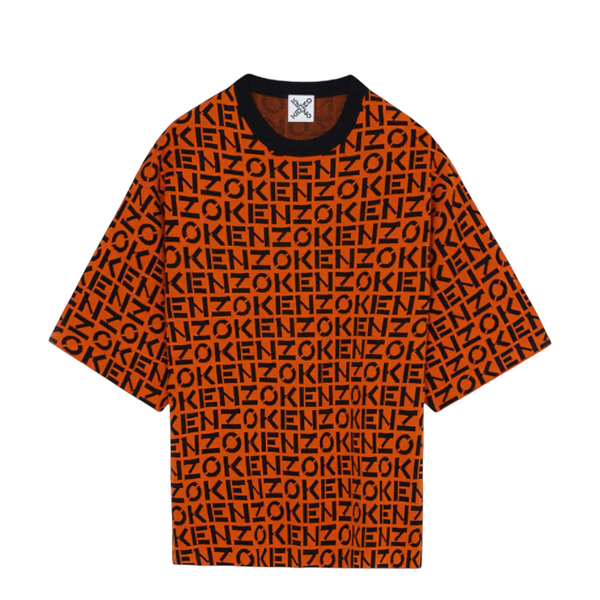 Kenzo Men's Sport Oversize Monogram Short Sleeve Jumper Sweater