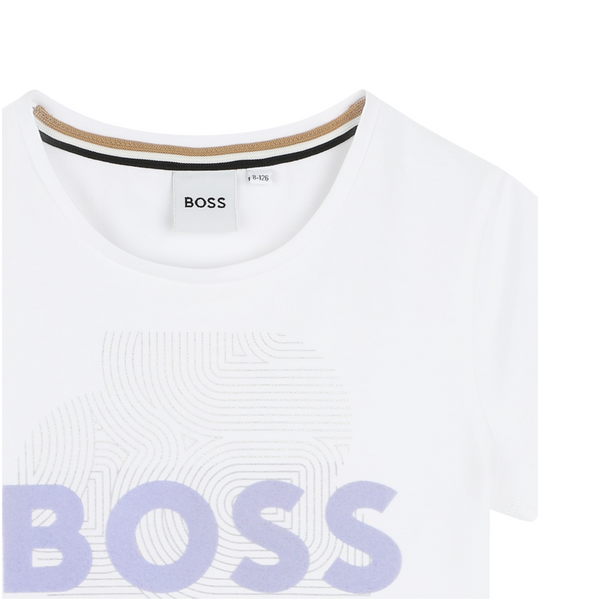Hugo Boss Kids Flocked Logo T-Shirt