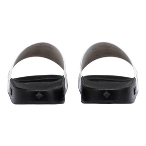 MCM Men's Monogram Print Rubber Slides
