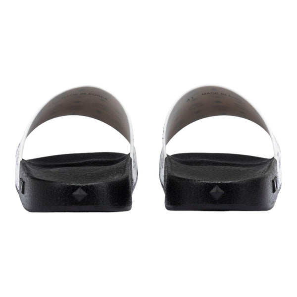 MCM Men's Monogram Print Rubber Slides