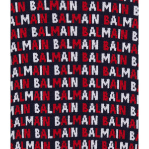 Balmain Kids Monogram Jacquard Jumper Sweater