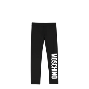Moschino Kids Stretch Cotton Logo Leggings