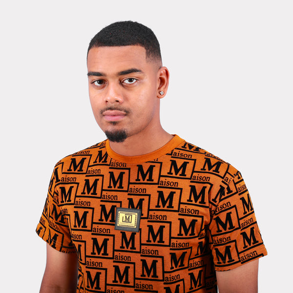 MDB Couture Men's Woven Monogram T-Shirt