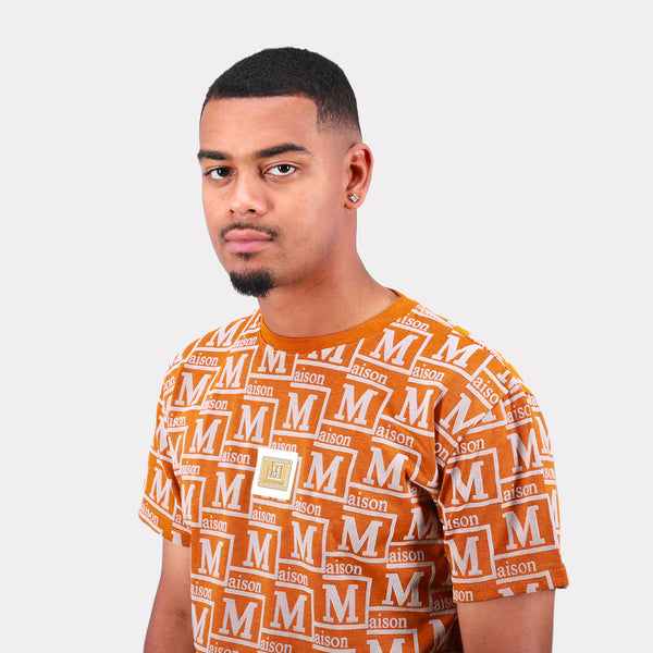 MDB Couture Men's Woven Monogram T-Shirt