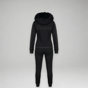 MDB Couture Women's M-Star Fur Hooded Sweatsuit