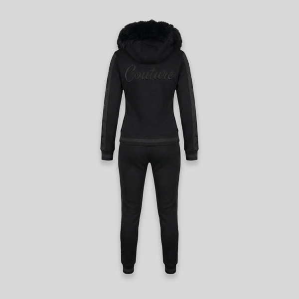 MDB Couture Women's M-Star Fur Hooded Sweatsuit