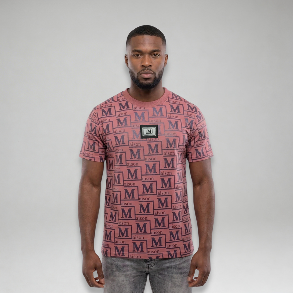 MDB Couture Men's Metallic Monogram T-Shirt