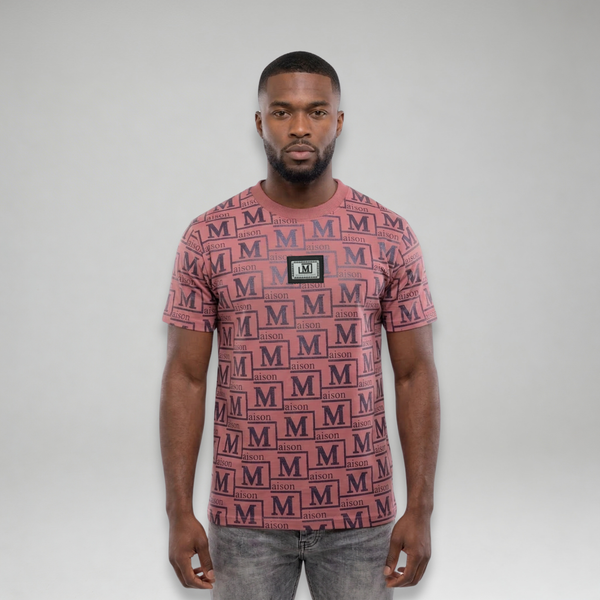 MDB Couture Men's Metallic Monogram T-Shirt